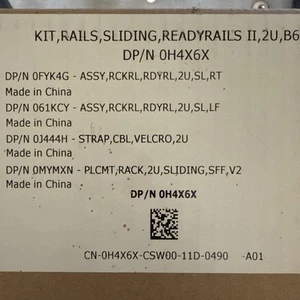 N OH4X6X READYRAILS 2U B6 Rails Sliding Kit - Afbeelding 1 van 2