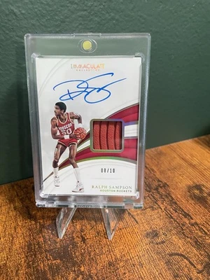2018-19 Panini Immaculate Sneaker Swatch Signatures Ralph Sampson 8/10 - Image 1 of 2