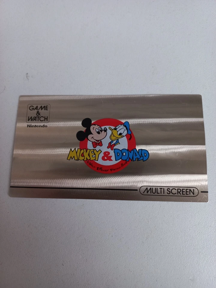 game watch Nintendo plaque déco MICKEY ET DONALD - Photo 1/1