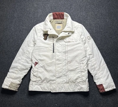 Rare Vintage 90s Quba & CO Sail Makers Hand made Sailing jacket white men size L - Image 1 of 4