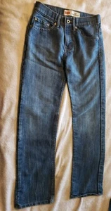 Levi's 514 Slim Straight Leg Medium Wash Blue Jeans Girls Size 16 Slim W26 x L28 - Picture 1 of 7