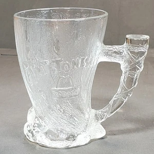 Glas Becher Vintage McDonalds Feuersteine klar matt RocDonalds 1993 MAMMUT - Bild 1 von 7