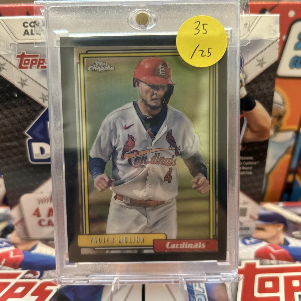 2021 Topps Chrome Yadier Molina /25 Black Refractor - Image 1 of 1