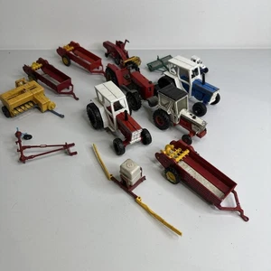 Diecast Farm Vehicles Job Lot - Includes 2 Lone Star Tractors - Picture 1 of 17