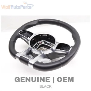 16-21 MERCEDES-BENZ C63 AMG W205 - 3-Spoke Leather Sport Steering Wheel (AMG) - Imagen 1 de 9