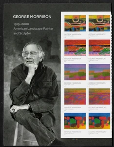 GEORGE MORRISON US #5688-5692 LANDSCAPE PAINTER 10 MVF FOREVER STAMP PLATE BLOCK - Picture 1 of 2