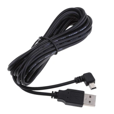 5v 2a mini usb-ladegerät kabel 90 grad links biegen dvr  ladekabel - Image 1 of 3