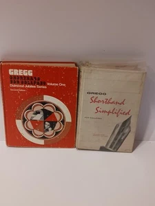 Gregg Shorthand 1973 Diamond Jubilee and Shorthand Simplified 1958 2 Book Set - Foto 1 di 20