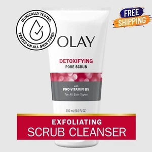 Olay Regenerist Detoxifying Face Wash, Pore Scrub Facial Cleanser,All Skins Type - Picture 1 of 9