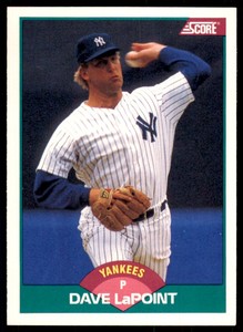 1989 Score Rookie & Traded: Dave LaPoint New York Yankees #4T