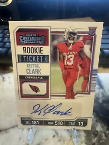 2023 Panini Contenders - Rookie Ticket #303 Kei'Trel Clark (AU, RC) - Picture 1 of 4