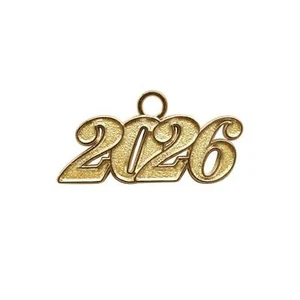 Endea Graduation Gold Tassel Date Charm Year 2026 - Picture 1 of 2