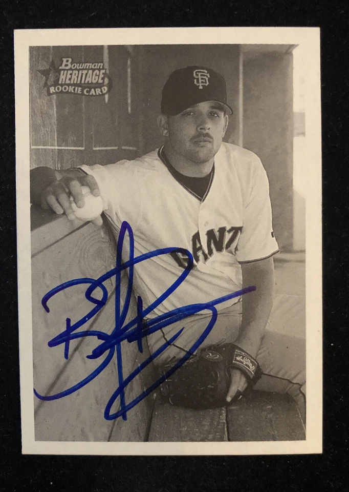 BOOF BONSER 2001 TOPPS HERITAGE ROOKIE RC AUTOGRAPHED SIGNED AUTO 300 GIANTS - Image 1 of 1