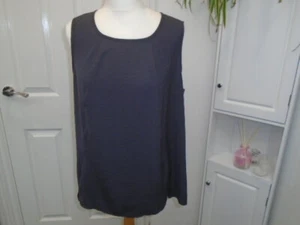 Taupe grey brown sleeveless relaxed fit top, DREAMS, size M/L, 16-18, NEW w TAG - Picture 1 of 4