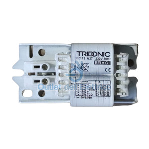 TRIDONIC EC13A27 EC 13 A27 230V/50HZ MECHANICAL REACT X LAMP.1X10-13W T/TCD