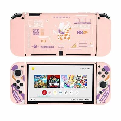 Moncon Protctive Case Pink TPU Slim Shell Soft Cover for Nintendo Switch OLED - Image 1 of 4