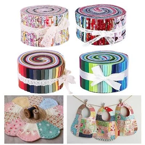 Cotton Fabric Strips Bundle Quilting Floral Printed Craft Fabric Cloth - Picture 1 of 13