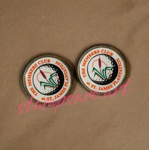 Vintage Paar Golfbälle Marker von NC's St. James Plantation Mitgliederclub - Bild 1 von 5