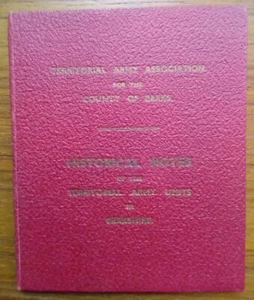 Rare c1933 COUNTY OF BERKSHIRE Territorial Army Units Historical Notes BATTERY - Picture 1 of 8
