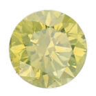 Vir Jewels Certified 0.71 CT SI2 Clarity Round Cut Loose Yellow Diamond