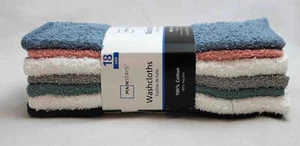 Mainstays 18-Pack Washcloth Bundle, Pastel Free shipping - Picture 1 of 3