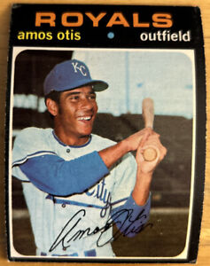 1971 Topps Amos Otis Baseball Card #610 Royals Outfield Low-Grade