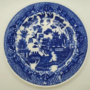 Blue Willow Bread Desert Plate Japan 6 Inch Plate Doves Pagodas - Picture 1 of 4