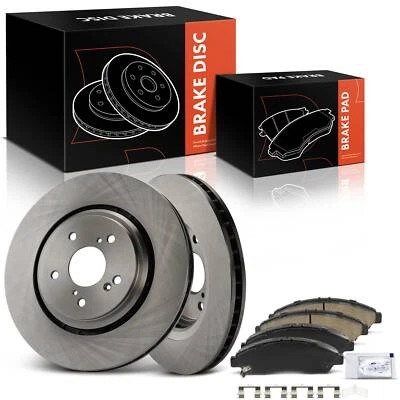 6x nuevos rotores de freno de disco delanteros y pastillas de freno de cerámica para Acura MDX 2014 2015-2016 Foto 1 de 4