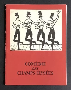 COMÉDIE DES CHAMPS-ÉLYSÉES Les Frères Jacques Plaquette/Programme 1953 Bon état - Picture 1 of 20