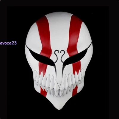 BLEACH Kurosaki Ichigo Hollow Resin Mask Costume Halloween Cosplay Props - Image 1 of 4