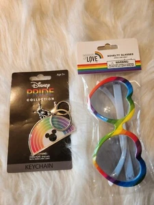 Disney pride Collection Keychain and sunglasses  Dis-5 - Picture 1 of 1