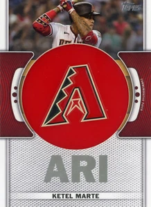 Topps 2023 Series 1 Ketel Marte #TLP-KM TEAM LOGO PATCH RELIC CARD - Bild 1 von 2