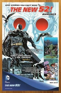 2012 DC Comics New 52 Annuals Print Ad/Poster Batman Jason Fabok Promo Art 00s - Picture 1 of 4