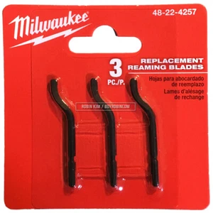 Milwaukee* 48-22-4257 3 PC Replacement Reaming Blades - Picture 1 of 2