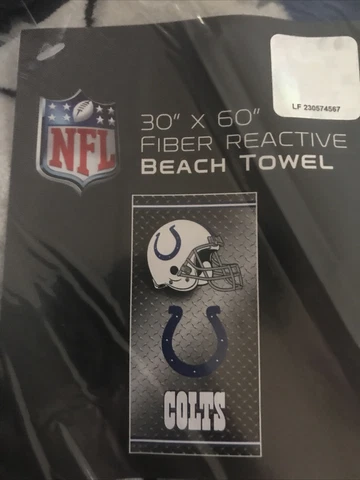 NFL Indianapolis Colts Beach Towel 30"x60" (Official licensed) Brand New Cover