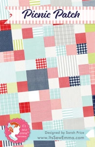 Quilt Pattern PICNIC PATCH Moda IT'S SEW EMMA 3 Quilt Sizes LAYER CAKE FRIENDLY - Picture 1 of 4