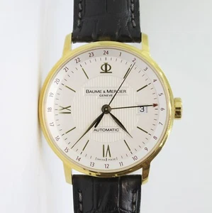 Baume Mercier Classima 18k Gold Soleil Automatik Uhr M0A08788 - Bild 1 von 5