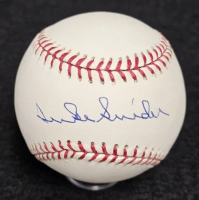 DUKE SNIDER Signed Official MLB Baseball-HALL OF FAME-BROOKLYN DODGERS-PSA - Image 1 of 4