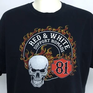 Herren Gr. XXL HD TShirt rot weiß Support Nomads Harley Davidson Motorrad Club - Bild 1 von 7