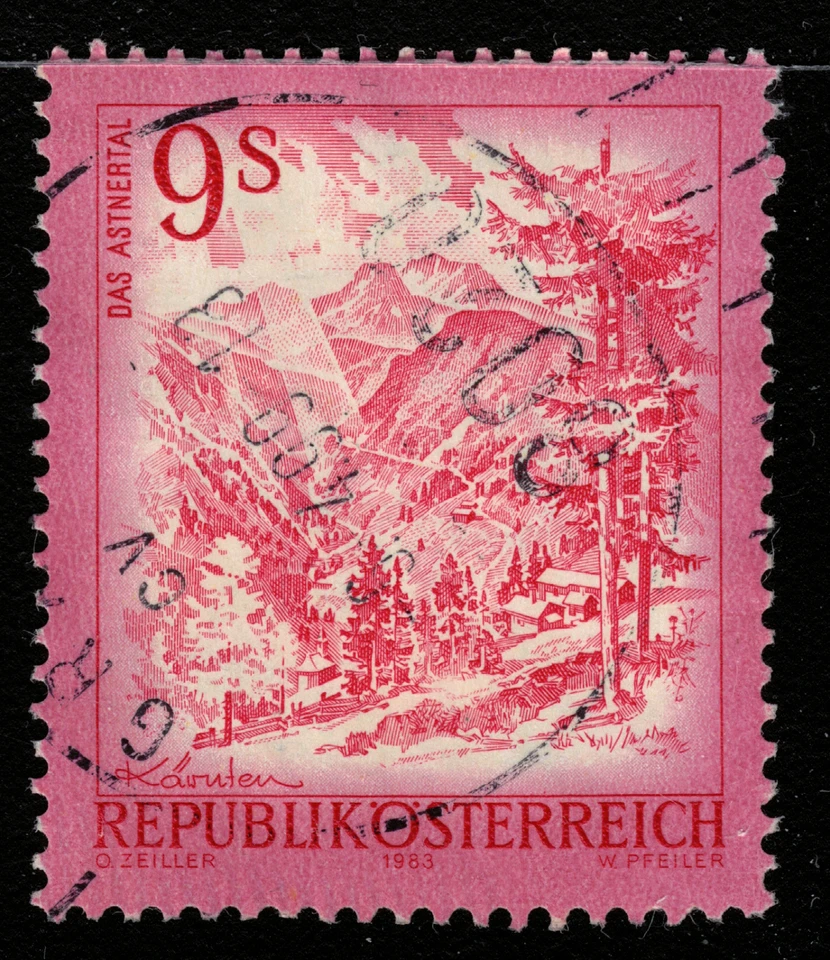 Austria - 1983 - 9Sh - Paisajes austriacos - Das Astnertal - #17787 Foto 1 de 1