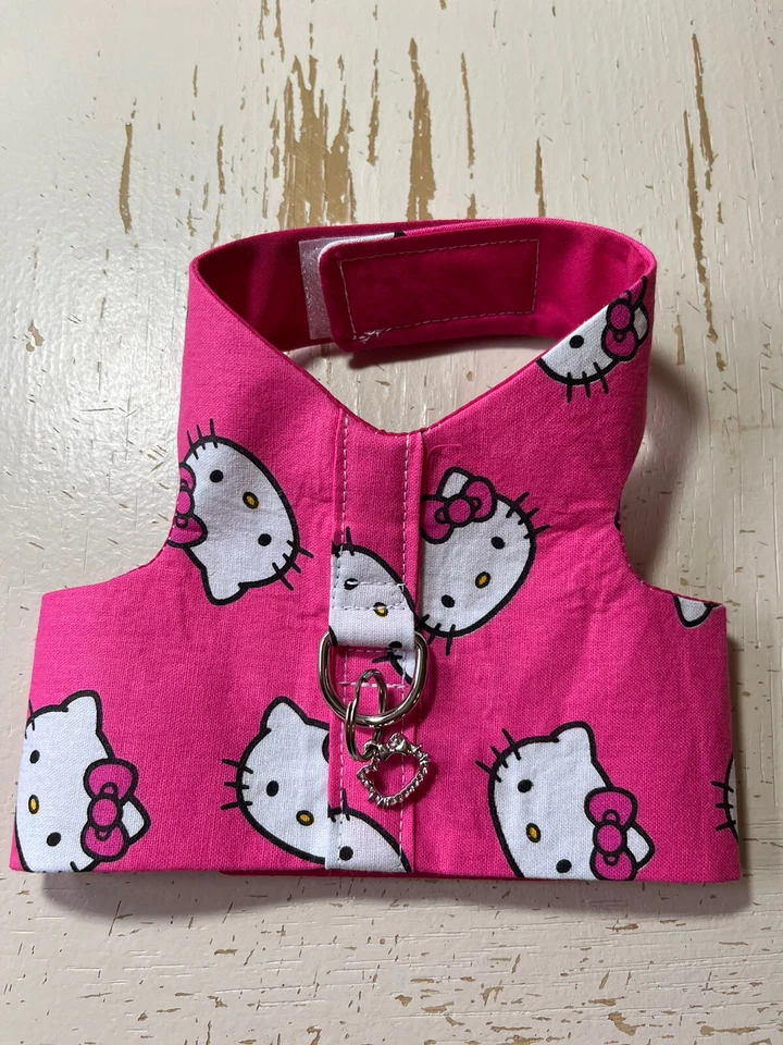 Handmade Dog Harness vest kitty / Charm Size XS - 3132 - Image 1 of 1