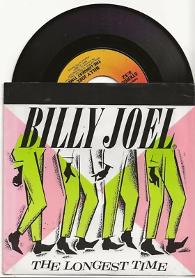 BILLY JOEL THE LONGEST TIME SINGLE FROM USA + PIC COVER, MINT - Image 1 of 2