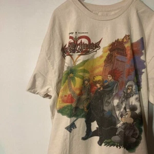 Vintage Kingdom Hearts Shirt Gray Beige Game Men's Size XL From Japan Used - Picture 1 of 4