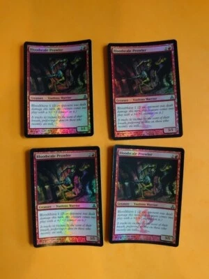 Bloodscale Prowler. playset guildpact Magic the Gathering 4 Card. foil version - Image 1 of 4