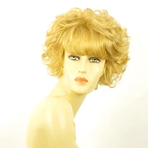 Perruque femme courte blond clair doré ELEONORE LG26 - Picture 1 of 9