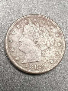Liberty V Nickel-1888, full date, full liberty - Picture 1 of 3