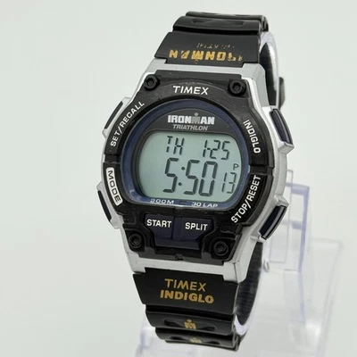 Men's TIMEX Ironman Shock Digital Watch, Indiglo, Chrono, Black, 42mm, T5K196 - Image 1 of 4