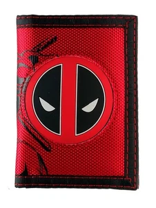 Deadpool Logo Trifold with Key Ring Men's Wallet - Picture 1 of 2