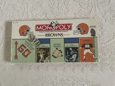 Vintage 1999 Cleveland Browns Edition Monopoly Board Game - NEW SEALED! - Image 1 of 4