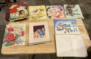 Vintage Lot Of 7 Doehla Fine Art Birthday Cards Unused w/Envelopes & Box - Picture 1 of 2